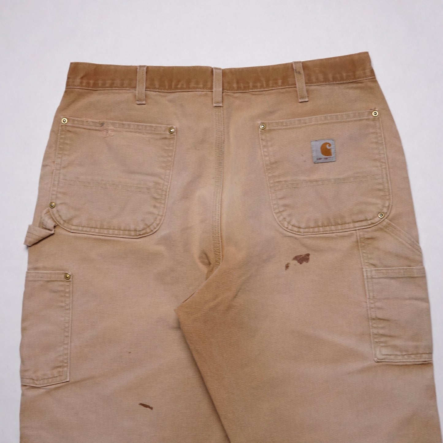 1990s Carhartt Double Knee "Khaki" Size: 35W/32L