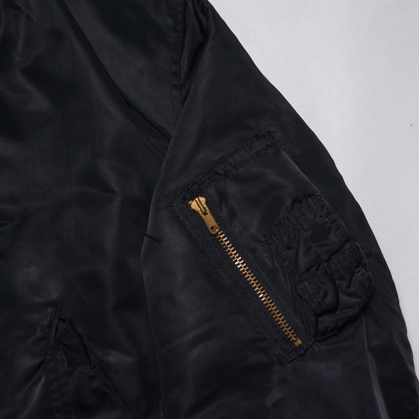 2000s Military MA-1 Bomber Jacket "Black" Size: M