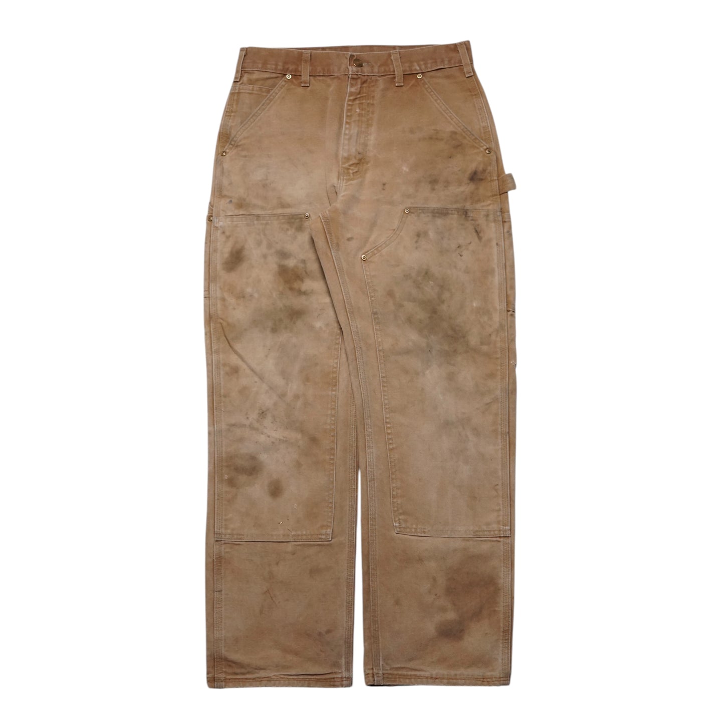 2000s Carhartt Double Knee “Oil Stains” Size: 30W/29L