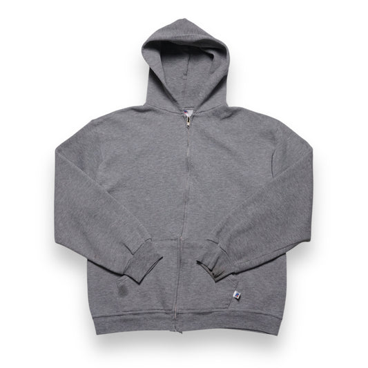 2000s Russell Athletic Zip Up "Grey" Size: M