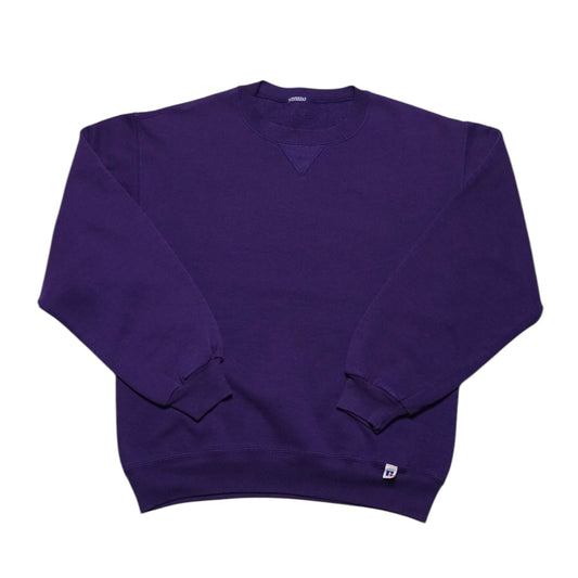 1990s Russell Athletic Sweatshirt "Purple" Size: M