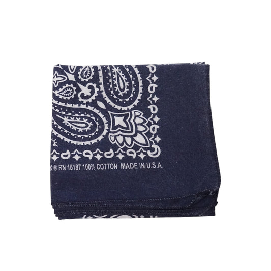 1990s Bandana Handkerchief “Navy” Size: OS