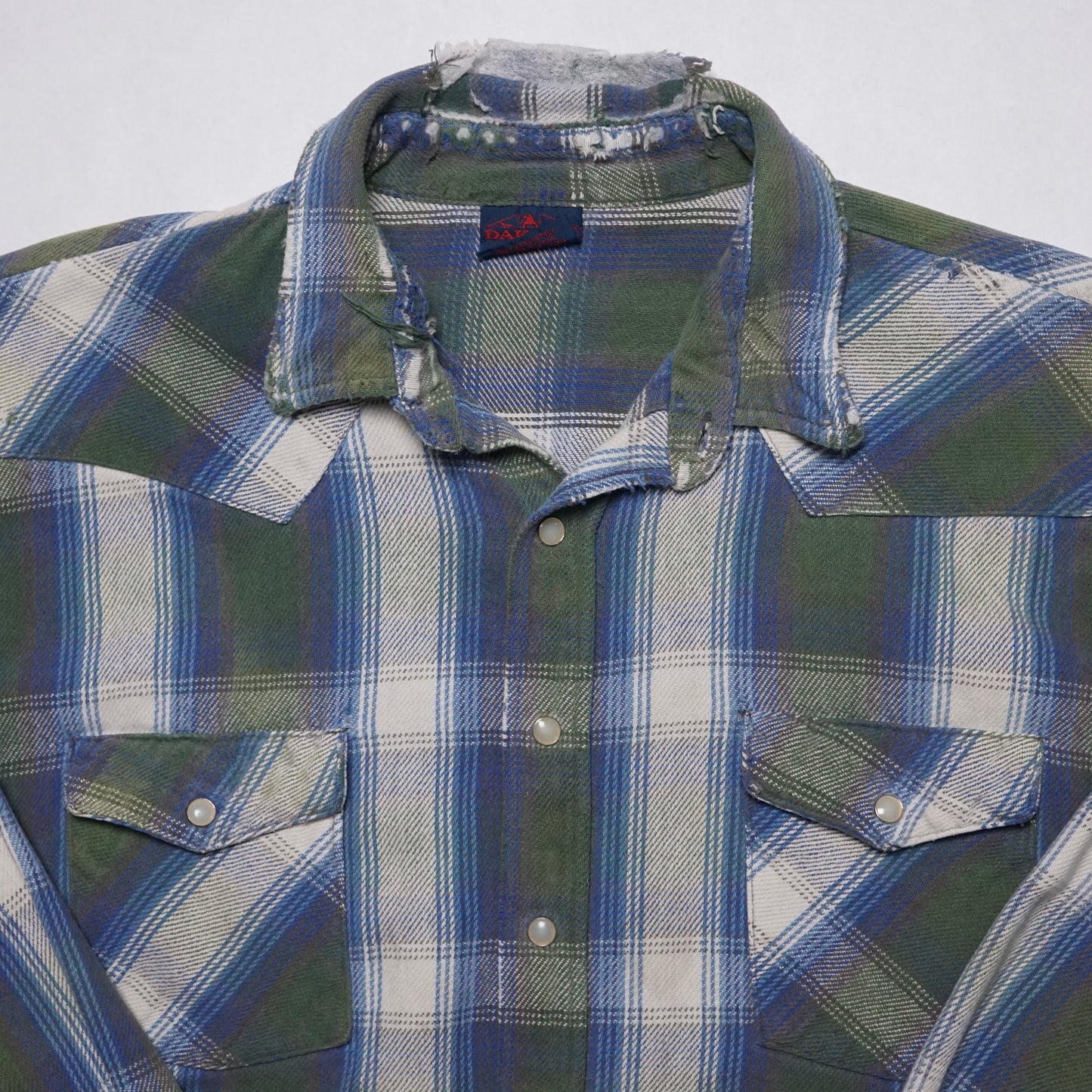 1990s Cotton Flannel "Distressed" Size: XL/XXL