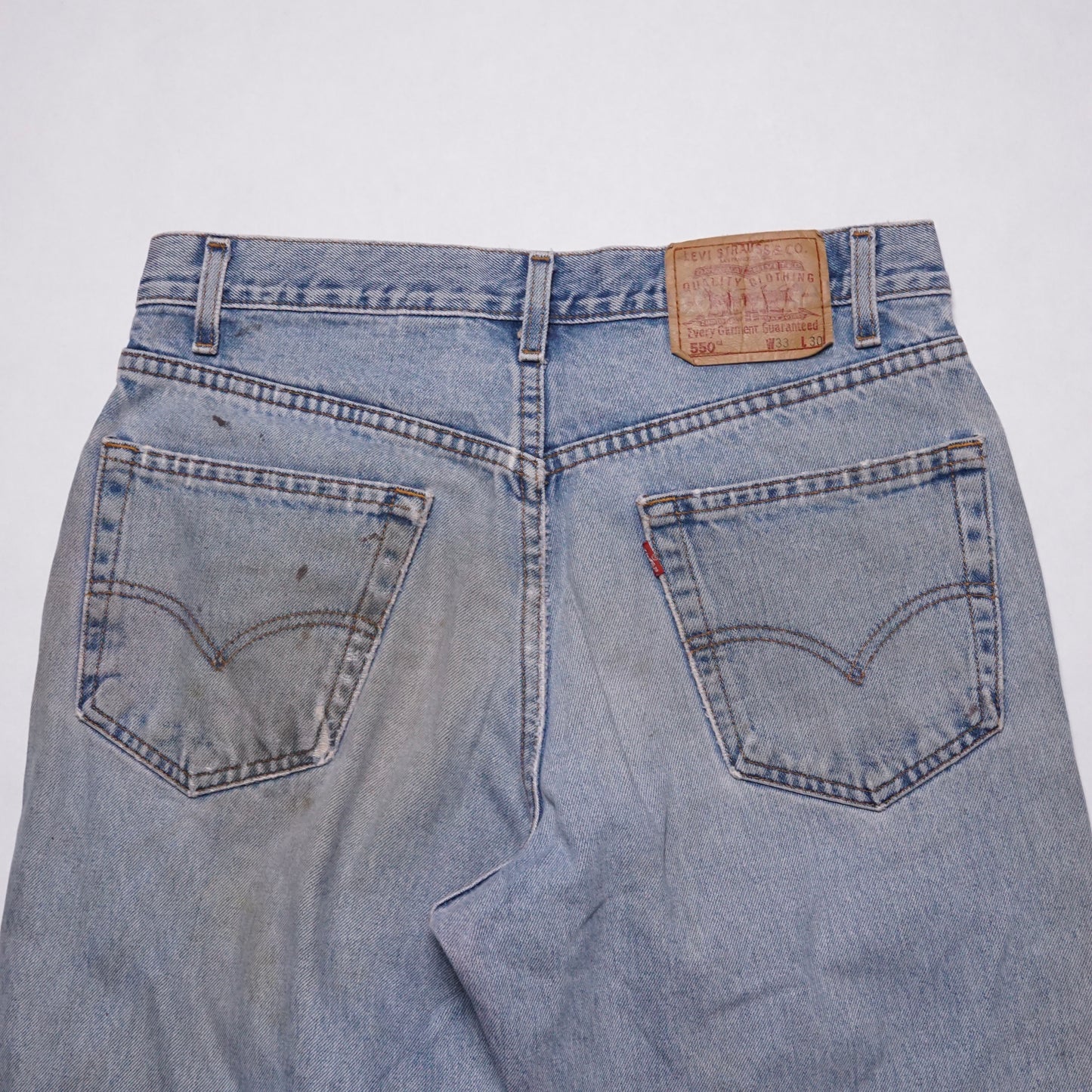 1990s Levi 550 "Oil Stains" Size: 32W/31L