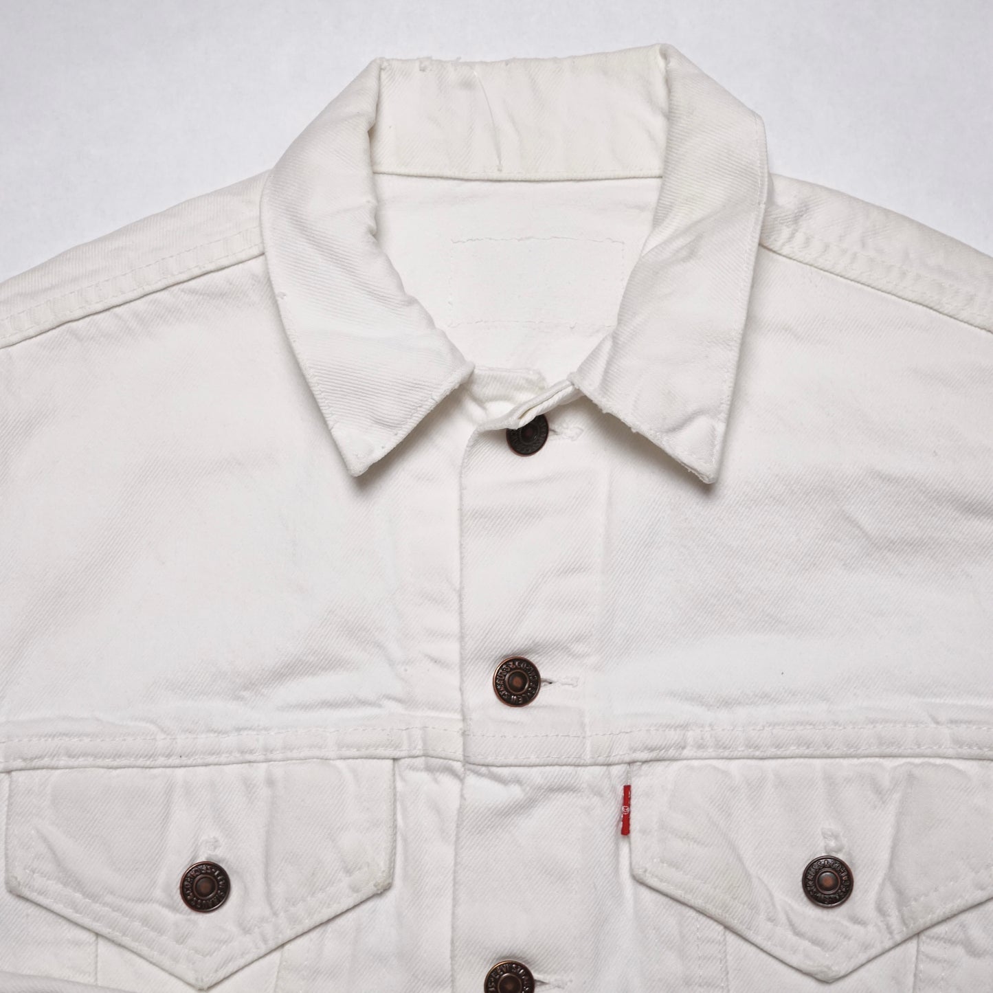 1980s Levi Type 3 Denim Jacket "White" Size: S/M