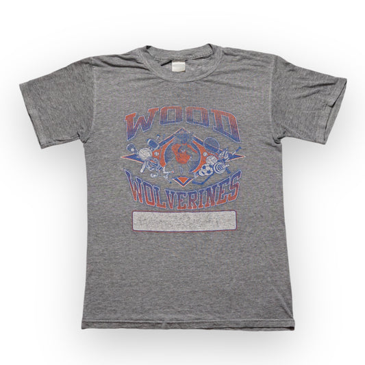 1990s Wood Wolverines "Grey" Size: M/L