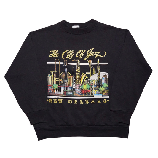 1990s New Orleans Sweatshirt "Jazz" Size: M/L