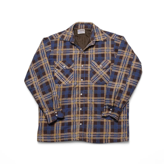 1990s Five Brothers Flannel "Brown" Size: M