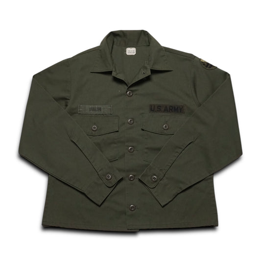 1980s Military OG-507 Fatigue Over Shirt Size: M