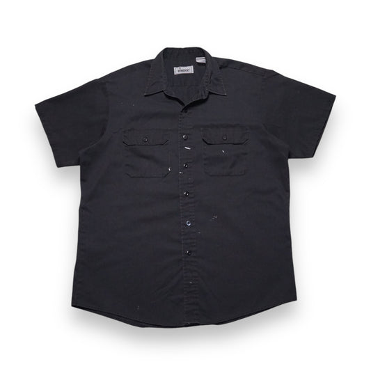 1990s Roebucks Work Shirt "Black" Size: XL