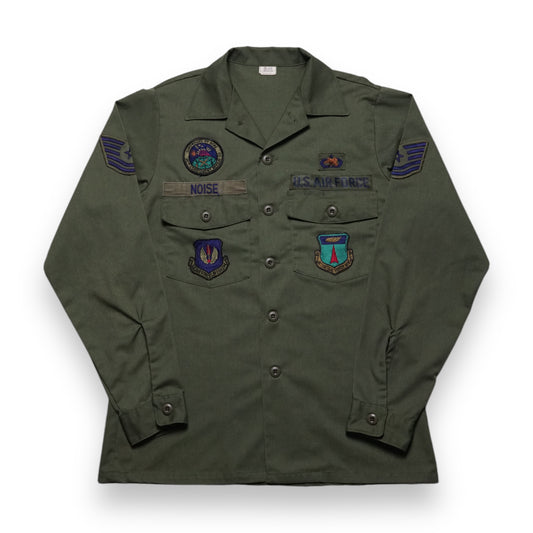 1980s Military OG-507 Fatigue Over Shirt Size: L