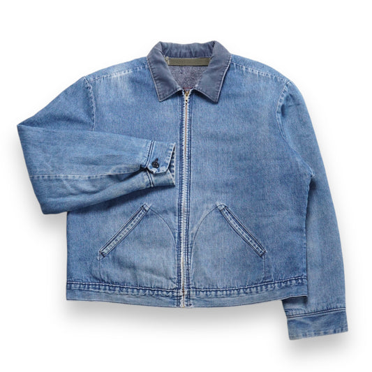 1970s Denim Work Jacket "Stone" Size: L/XL