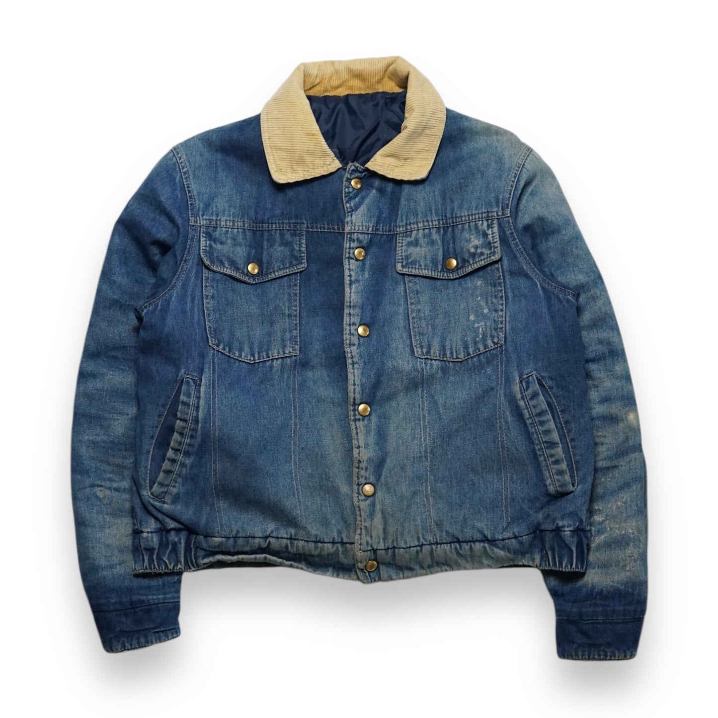 1990s Denim Trucker Jacket "Sand" Size: L