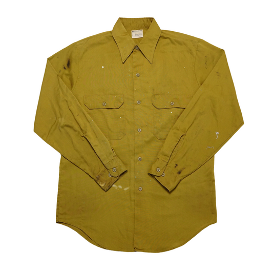 1970s Big Mac Work Shirt "Paint Splatter" Size: M/L