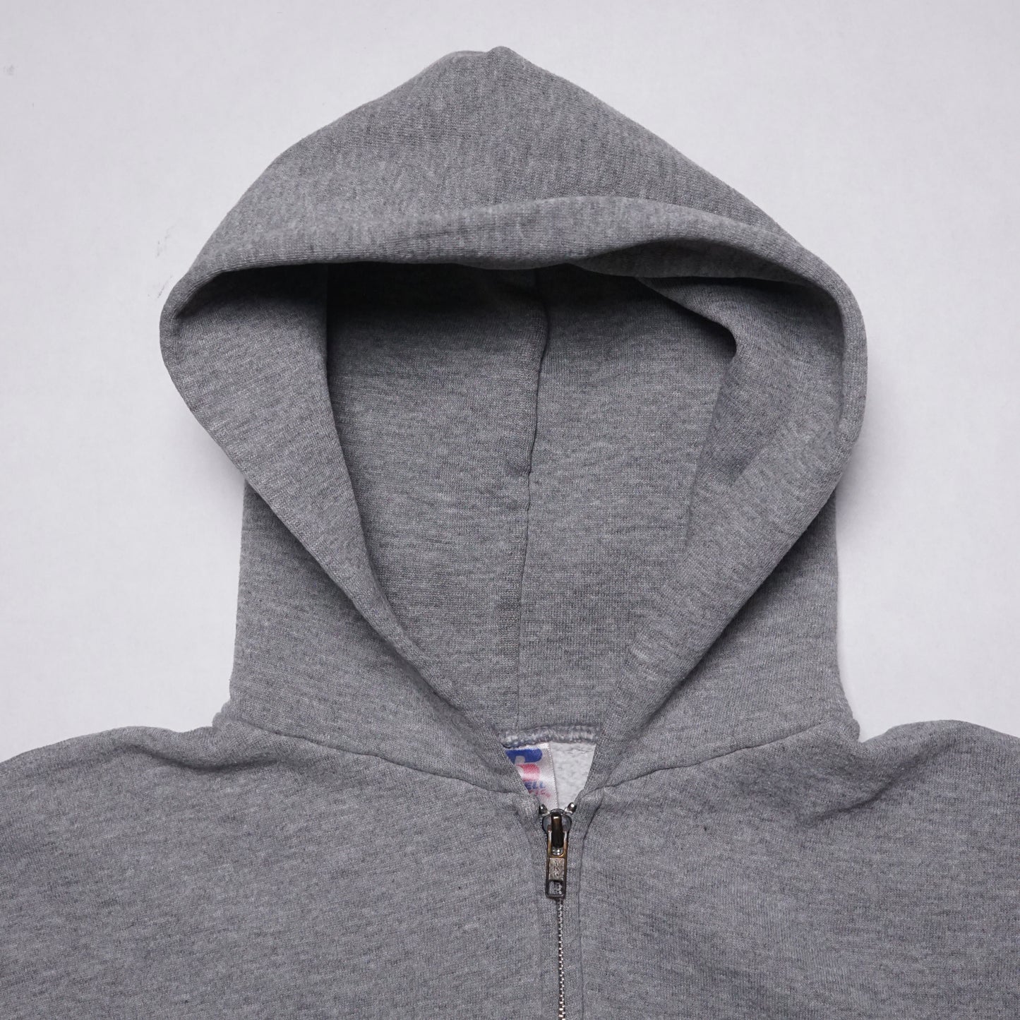 2000s Russell Athletic Zip Up "Grey" Size: M