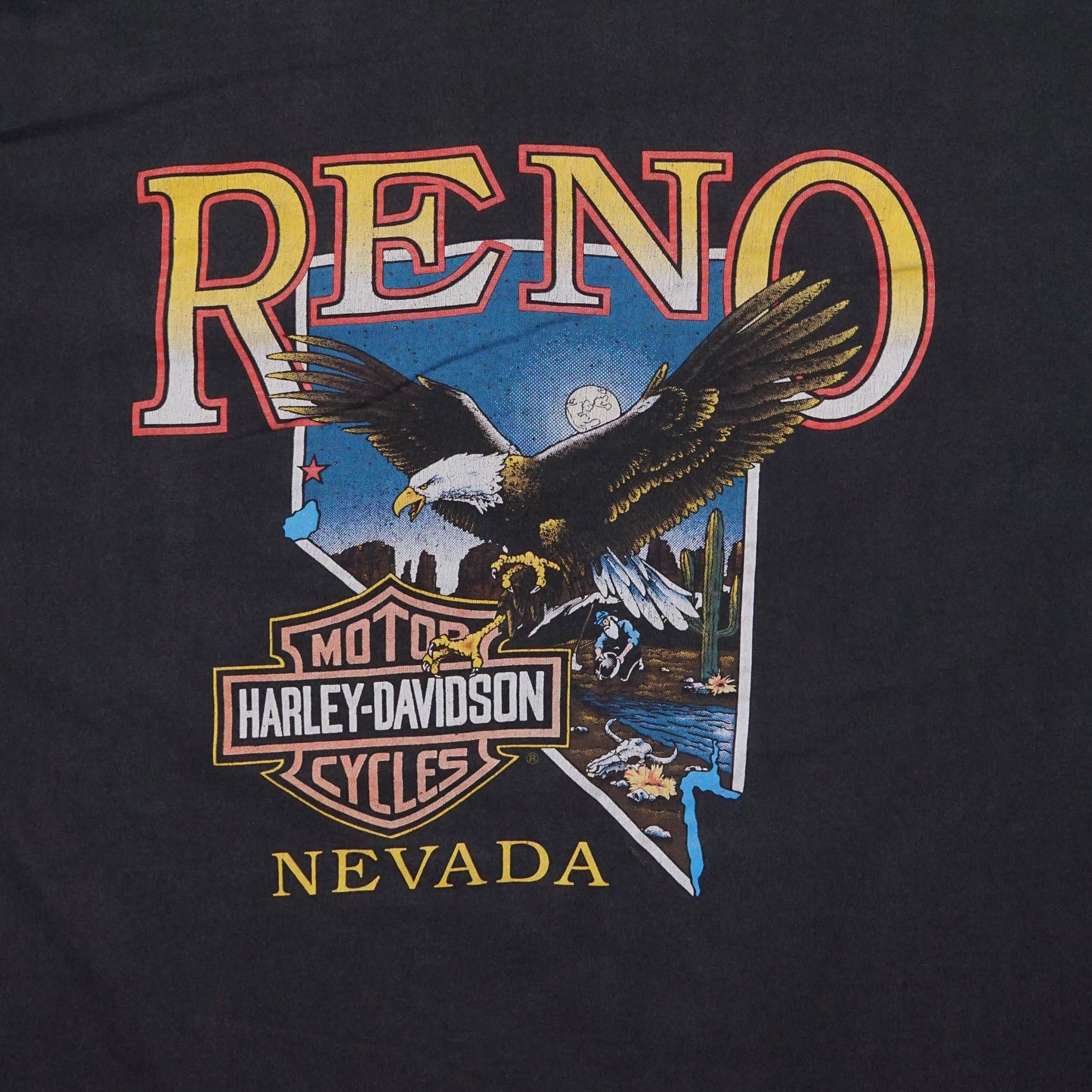 1990s Harley Davidson “Reno” Size: L/XL