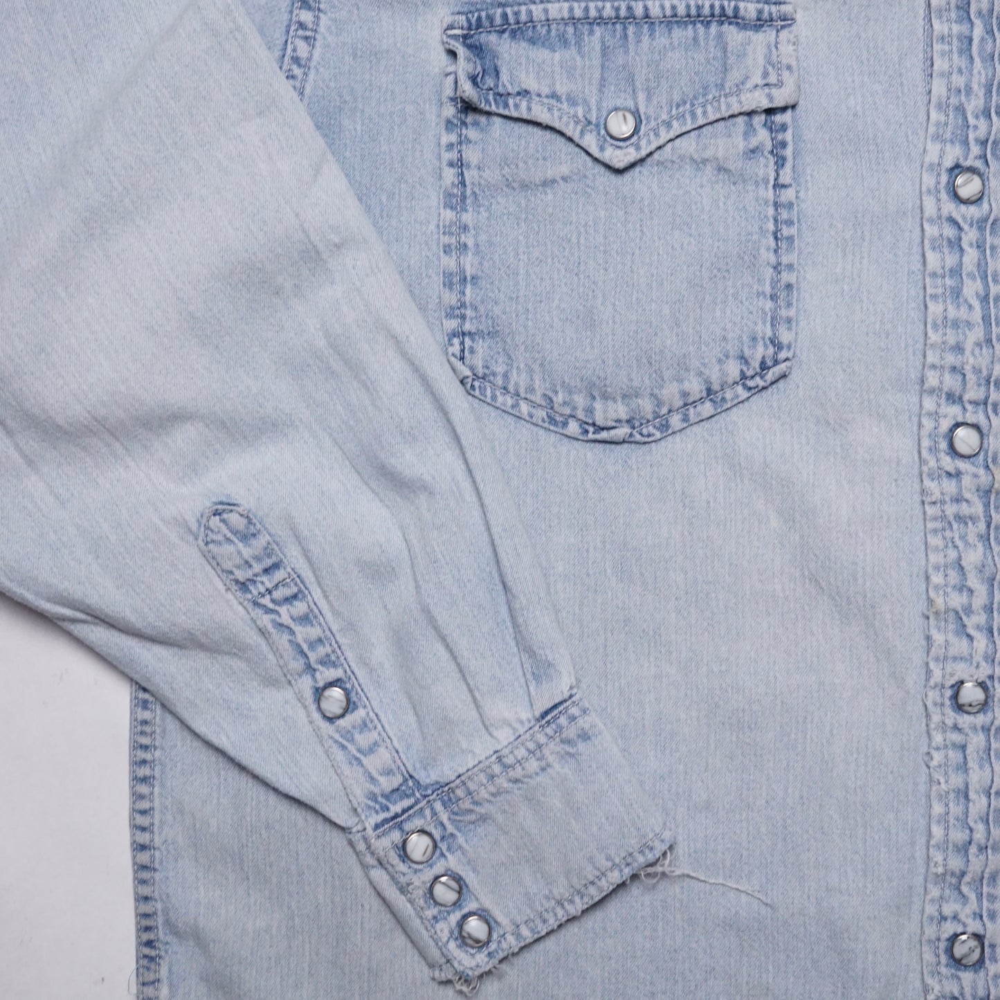 1990s Lee Pearl Snap "Denim" Size: XL