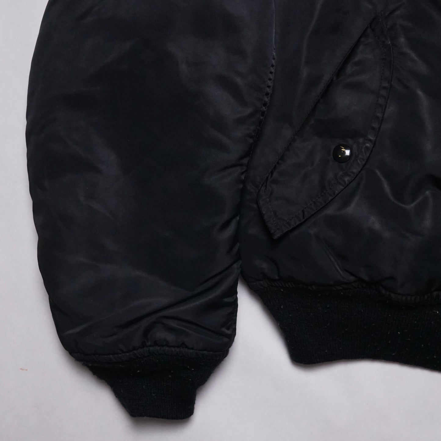 2000s Military MA-1 Bomber Jacket "Black" Size: M