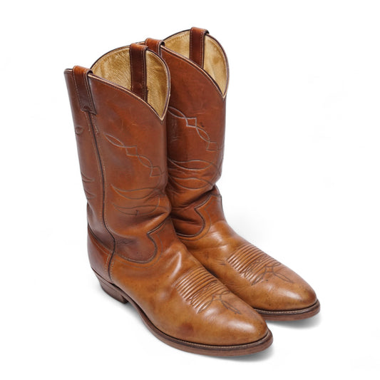 1990s Justin Cowboy Boot “Tan” Size: 11M