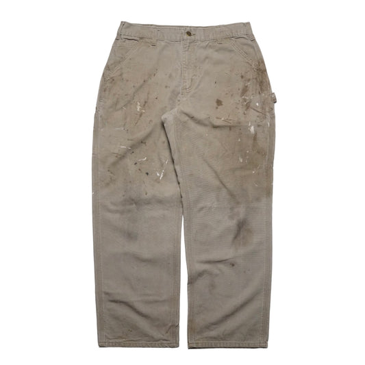 2000s Carhartt Carpenter Pant "Oil Stains" Size: 33W/29L