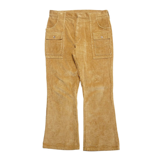 1950s Corduroy Flares "Khaki" Size: 34W/29L