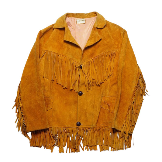 1970s Suede Fringe Jacket "Burnt" Size: L