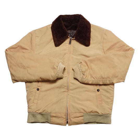 1970s Bomber Jacket "Khaki" Size: M