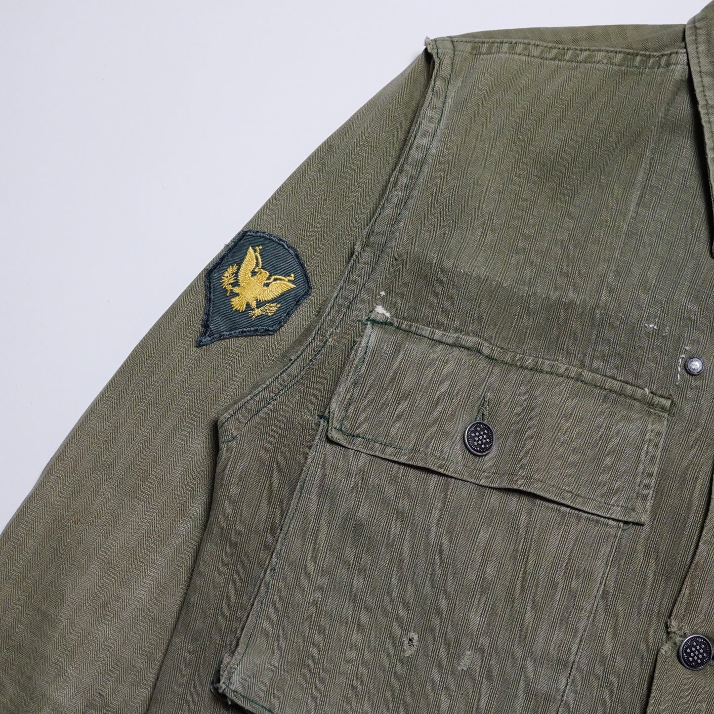 1940s Military Herringbone Twill Size: M