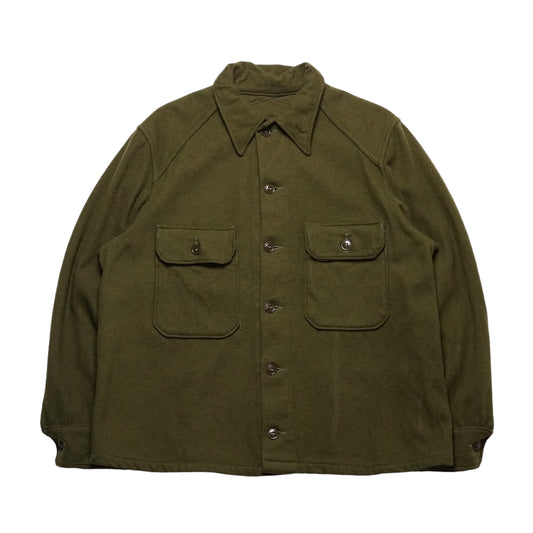 1960s Military Wool Over Shirt Size: L/XL