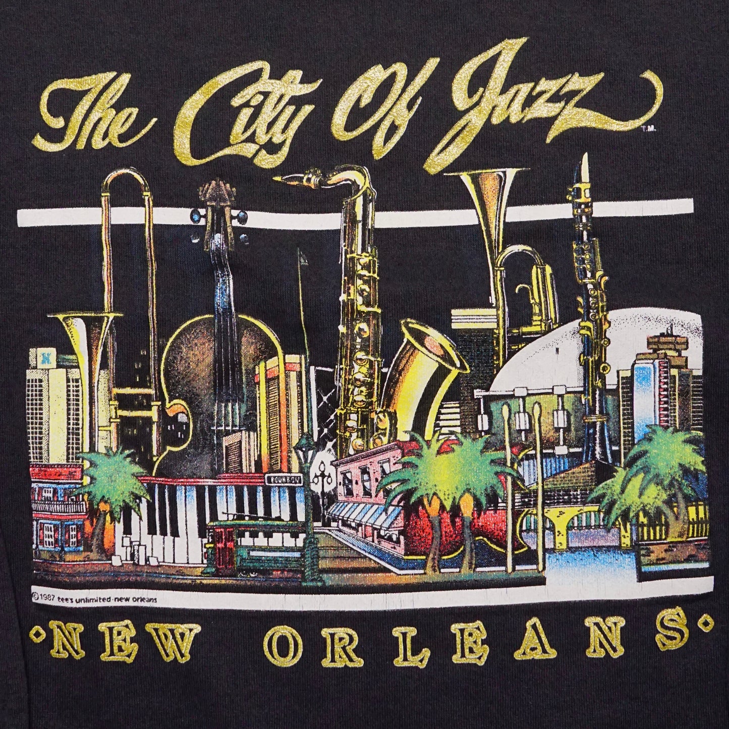 1990s New Orleans Sweatshirt "Jazz" Size: M/L