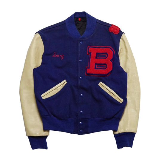 1970s Varsity Letterman Jacket "Berkley" Size: L