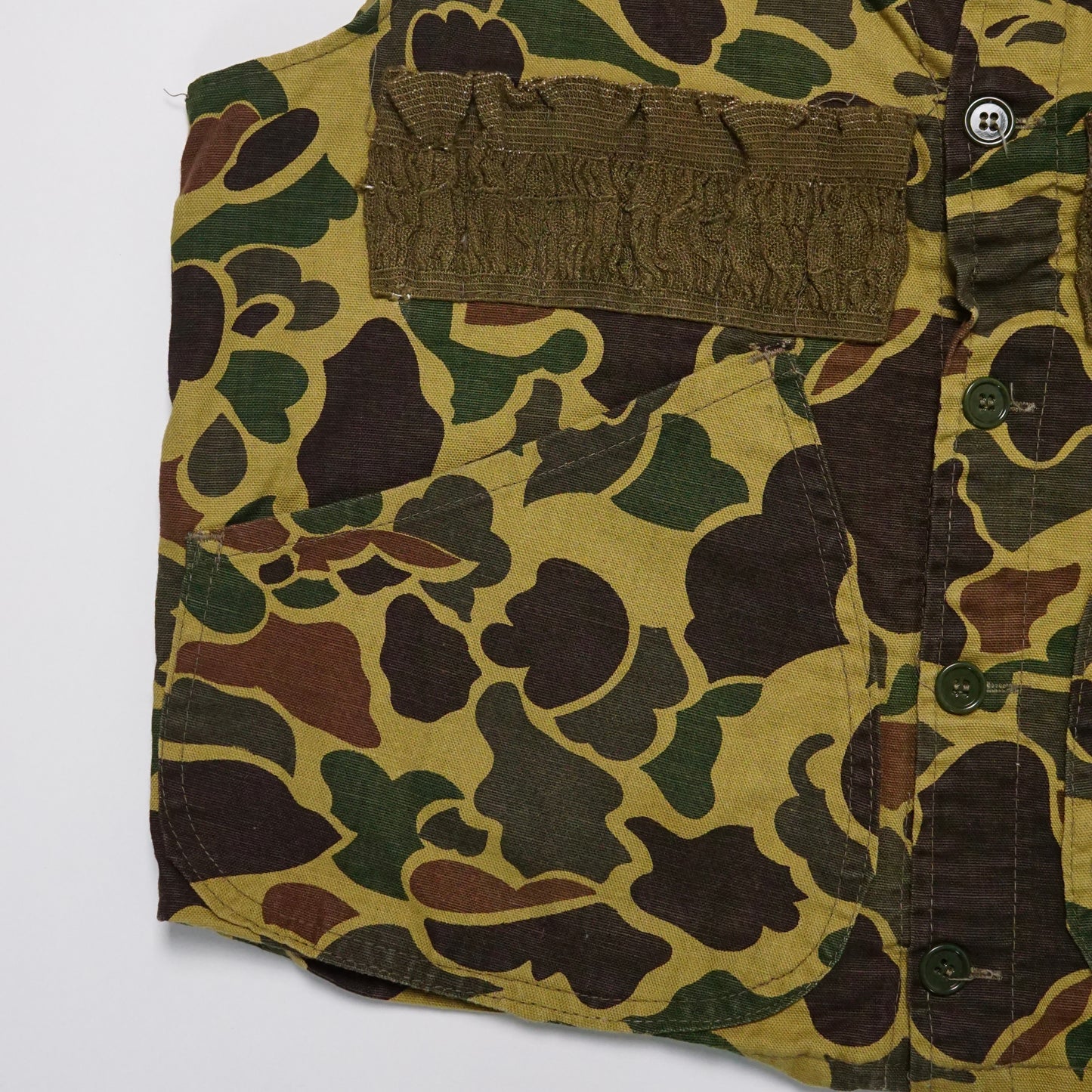 1970s Hunting Vest "Camo" Size: S