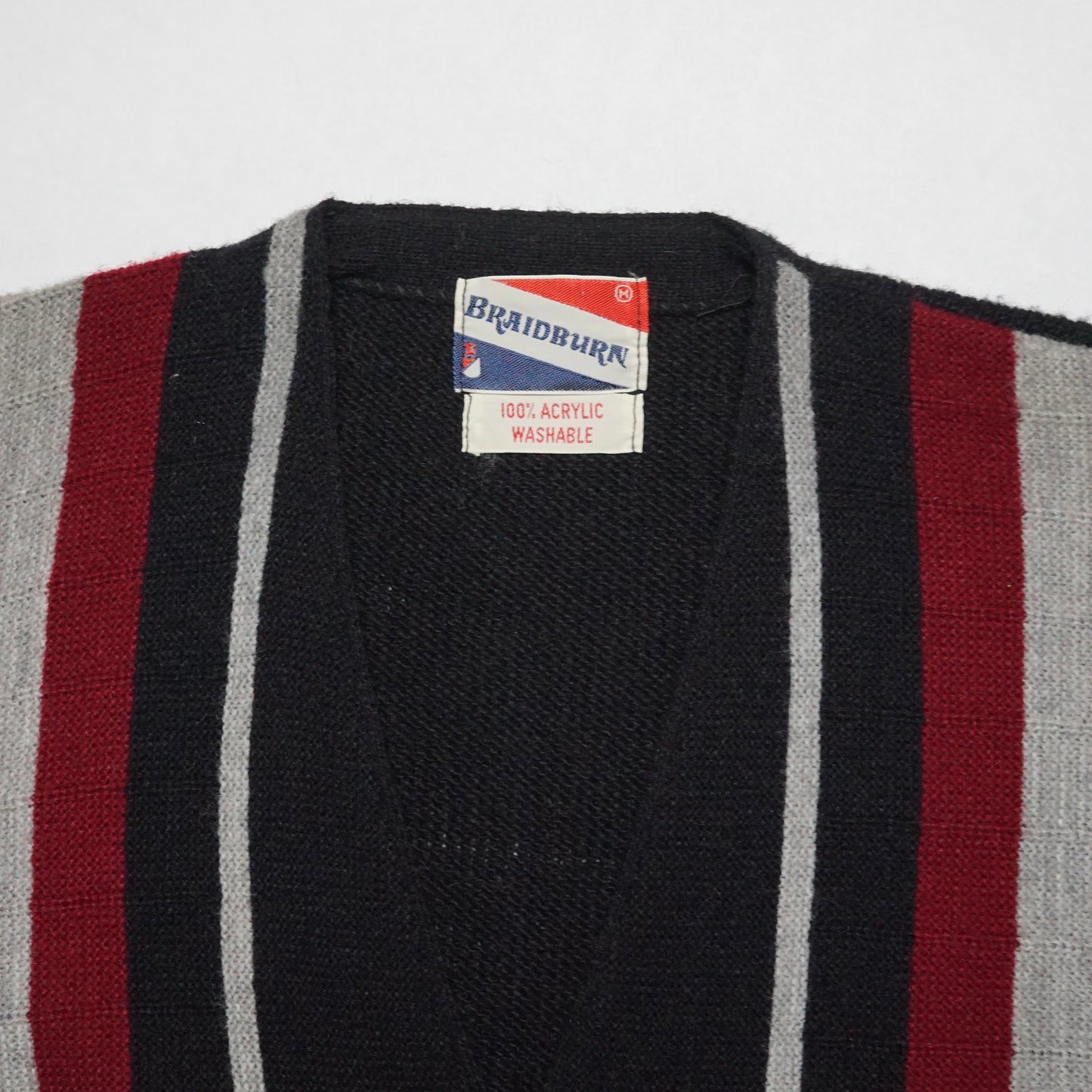 1970s Pinstripe Cardigan "Black" Size: M