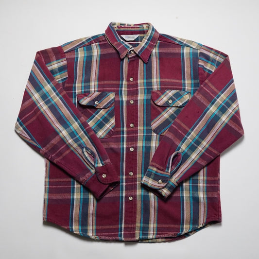 1990s Five Brothers Cotton Flannel Size: M