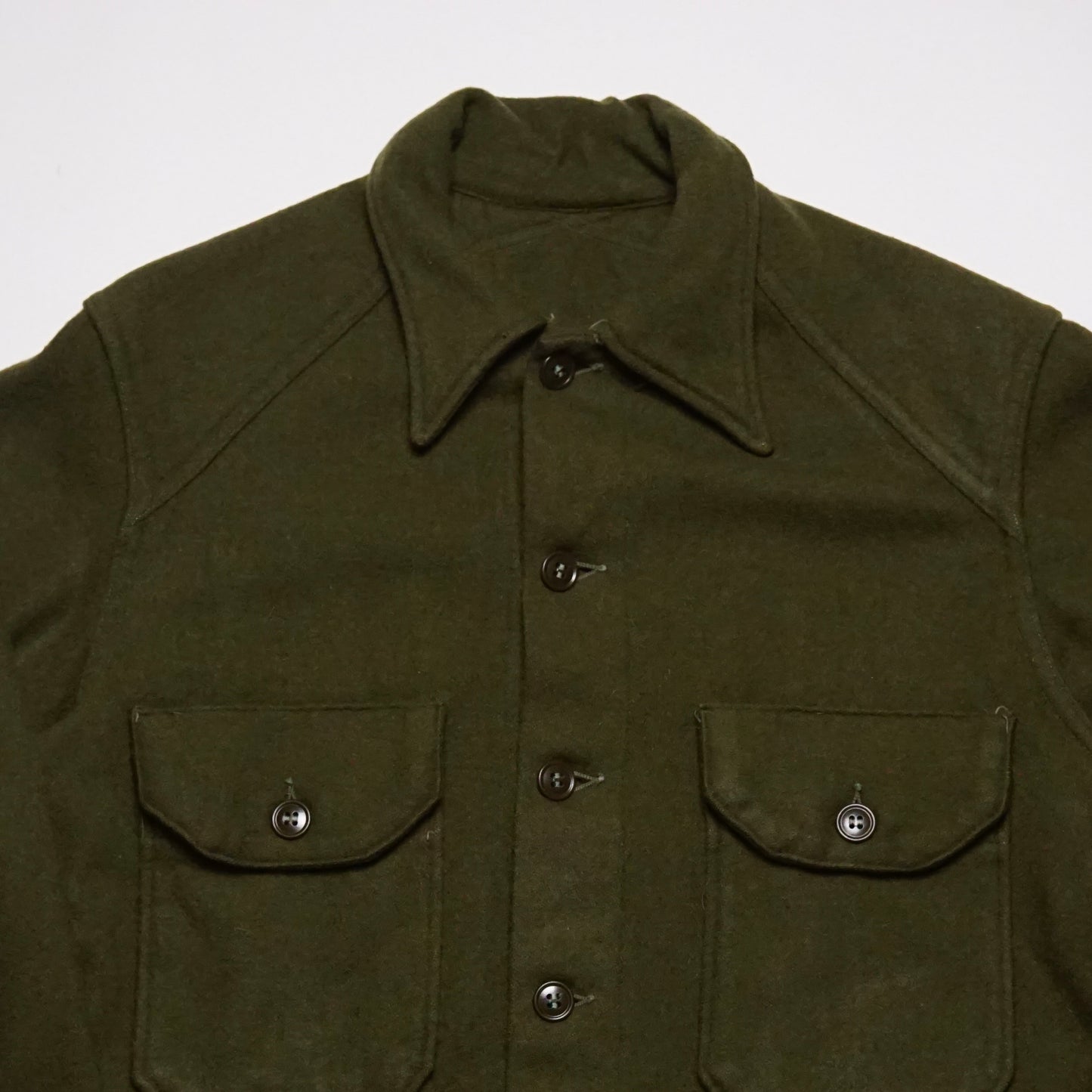 1960s Military Wool Over Shirt Size: M/L