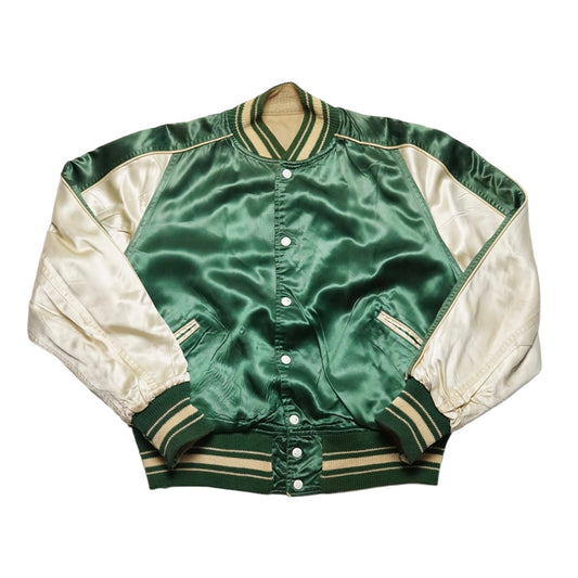 1950s Butwin Satin Reversible Jacket "Green" Size: L